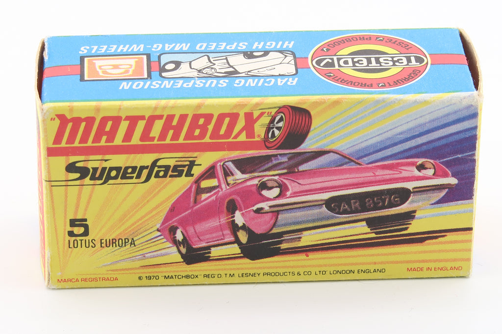 Matchbox Superfast 5 Lotus Europa 1969