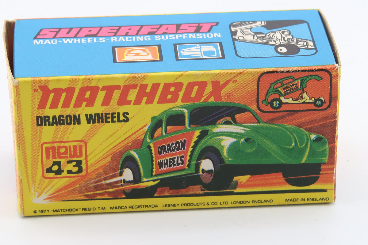 Matchbox Superfast 43 Dragon Wheels VW Käfer 1972