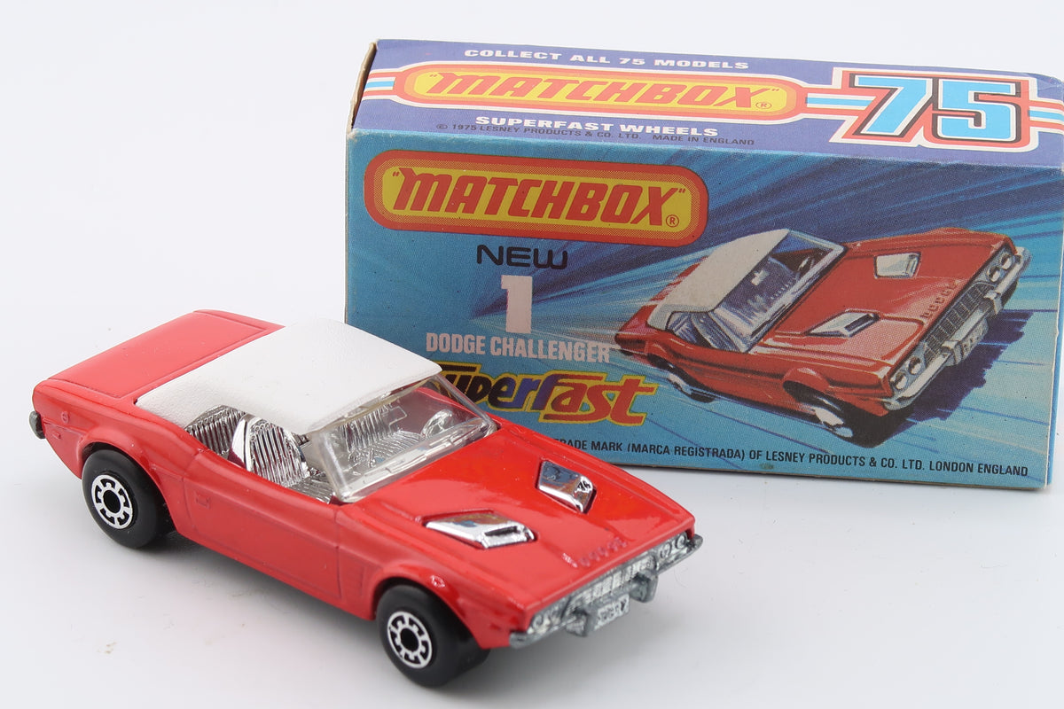 MATCHBOX SUPERFAST 1 - DODGE CHALLENGER - 1:64 - OVP - 1975