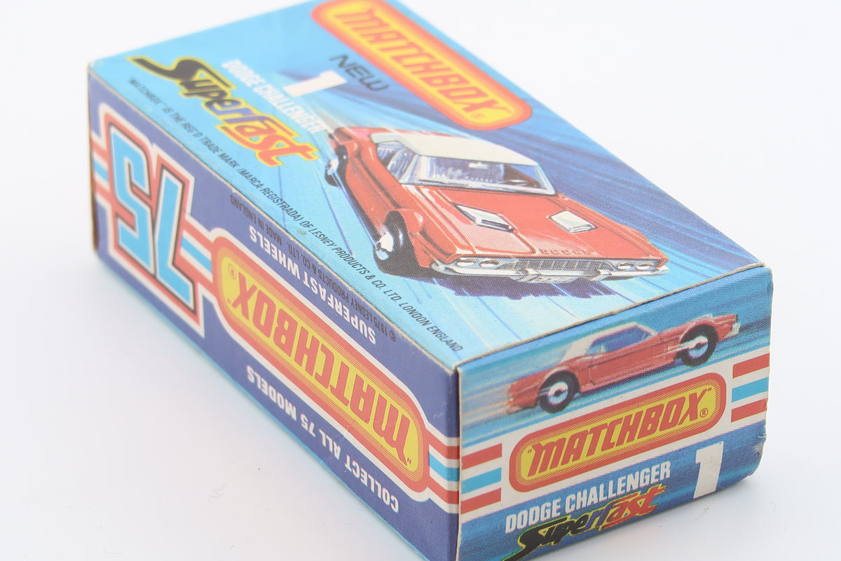 MATCHBOX SUPERFAST 1 - DODGE CHALLENGER - 1:64 - OVP - 1975
