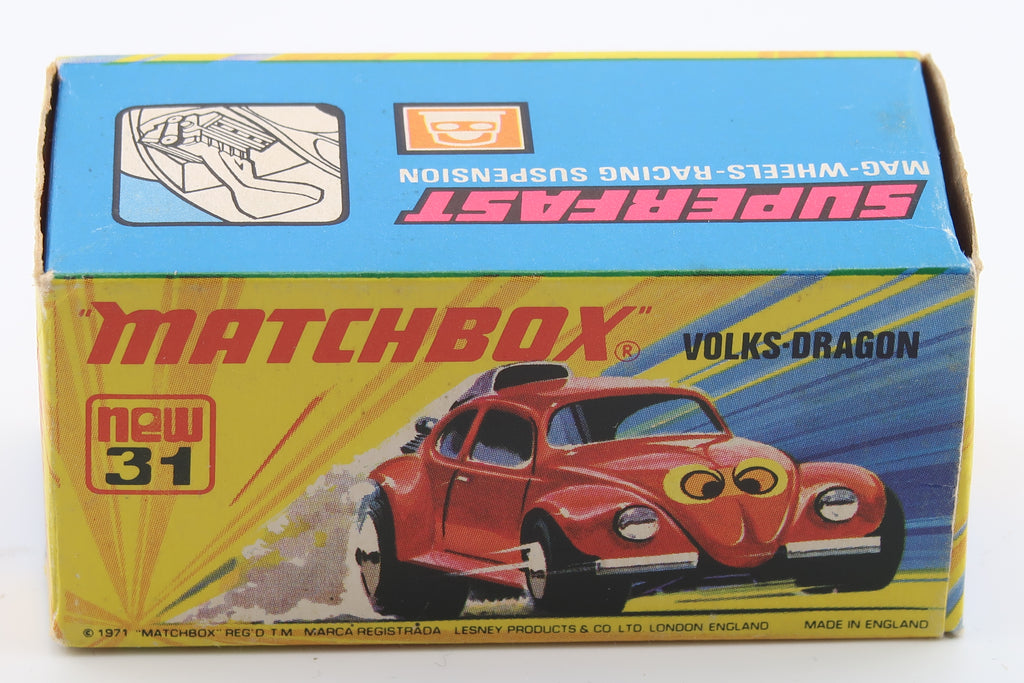 MATCHBOX SUPERFAST NEW 31 - VOLKS DRAGON - OVP - 1971