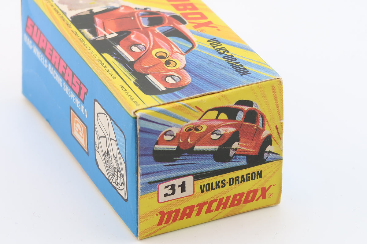 MATCHBOX SUPERFAST NEW 31 - VOLKS DRAGON - OVP - 1971