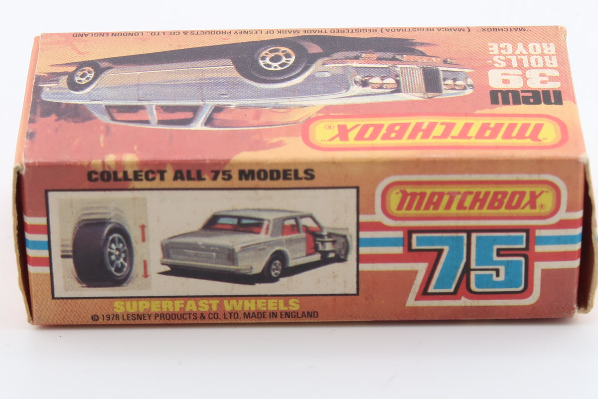 Matchbox Superfast New 39 Rolls-Royce Silver Shadow II 1979
