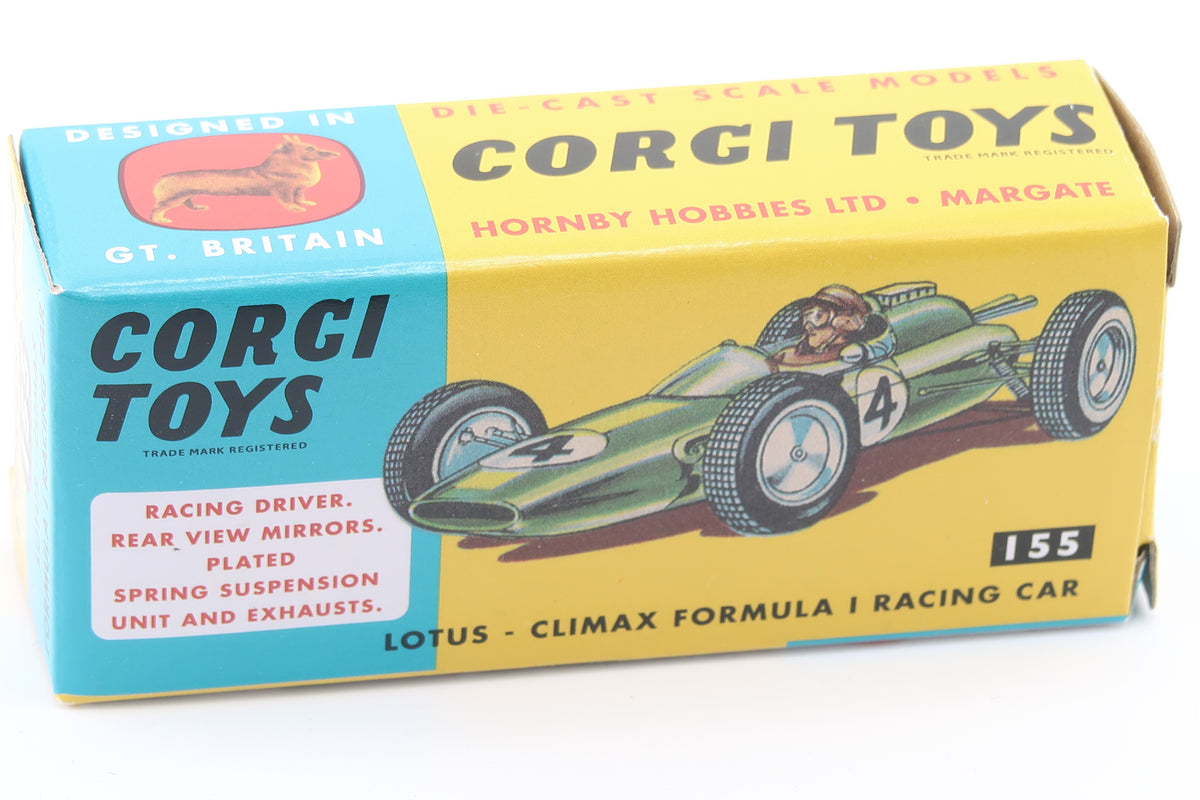 CORGI TOYS 155 - LOTUS CLIMAX - FORMULA 1 RACING CAR - OVP - RE_EDITION