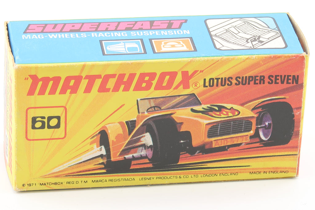 MATCHBOX SUPERFAST 60 - LOTUS SUPER SEVEN - OVP - 1971
