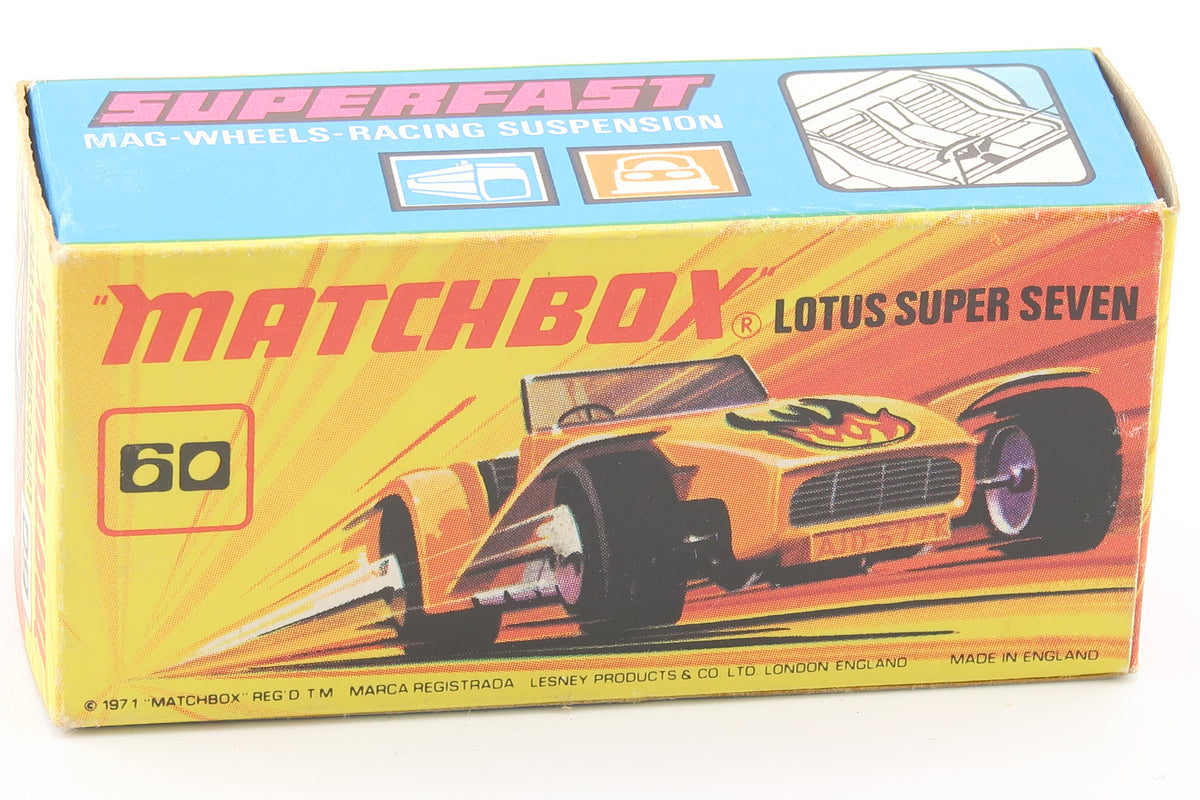 MATCHBOX SUPERFAST 60 - LOTUS SUPER SEVEN - OVP - 1971