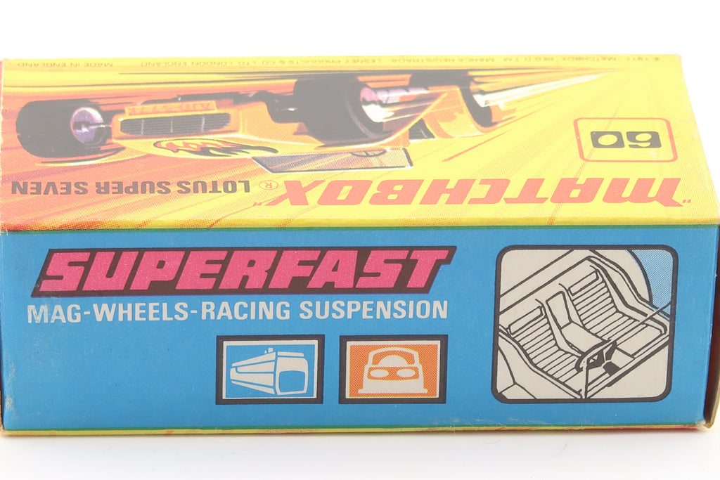 MATCHBOX SUPERFAST 60 - LOTUS SUPER SEVEN - OVP - 1971