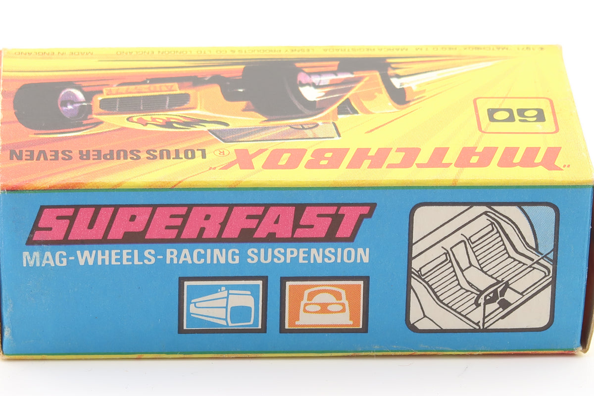 MATCHBOX SUPERFAST 60 - LOTUS SUPER SEVEN - OVP - 1971