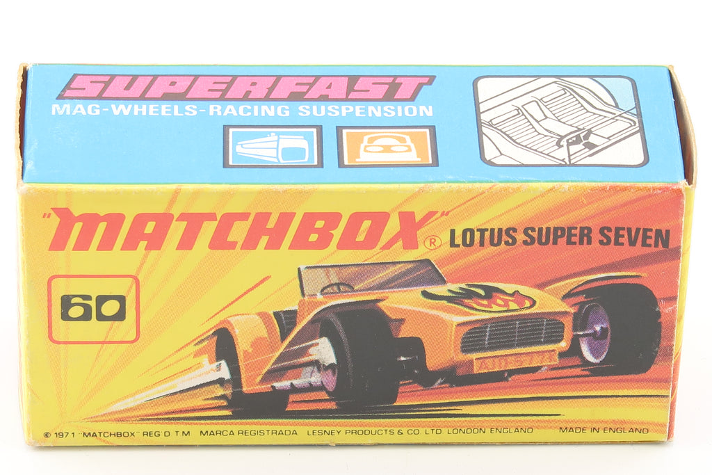 MATCHBOX SUPERFAST 60 - LOTUS SUPER SEVEN - OVP - 1971
