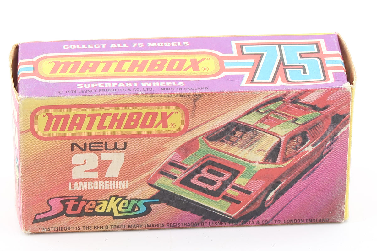 MATCHBOX STREAKERS NEW 27 - LAMBORGHINI COUNTACH - OVP - 1973
