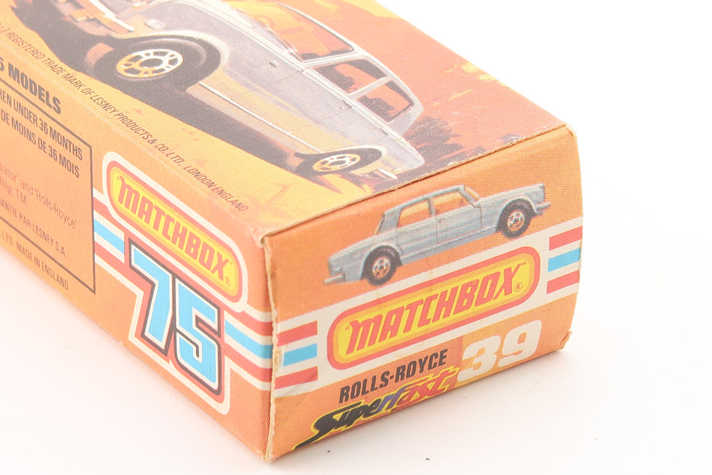 MATCHBOX SUPERFAST NEW 39 - ROLLS ROYCE SILVER SHADOW II - OVP - 1979