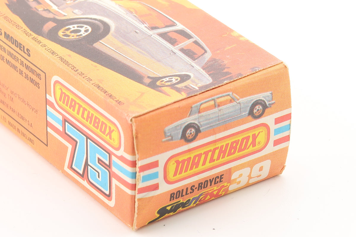 MATCHBOX SUPERFAST NEW 39 - ROLLS ROYCE SILVER SHADOW II - OVP - 1979