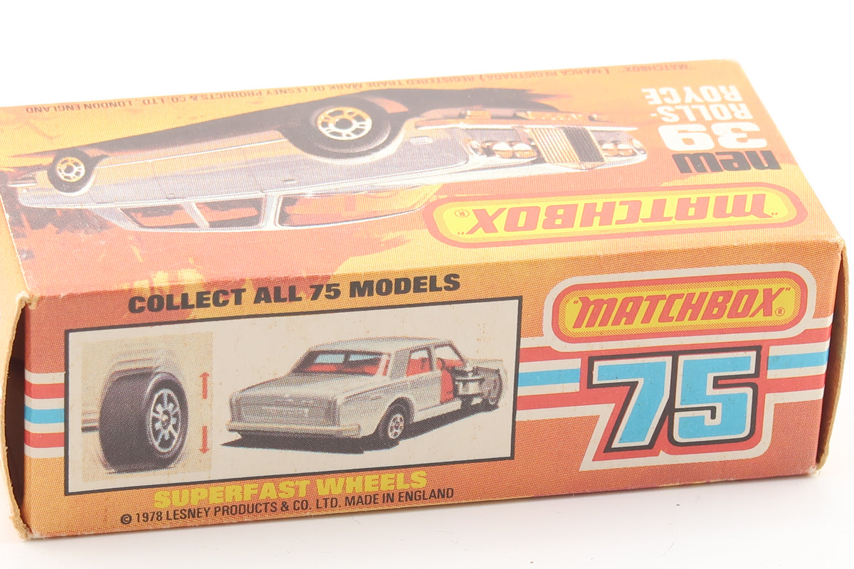 MATCHBOX SUPERFAST NEW 39 - ROLLS ROYCE SILVER SHADOW II - OVP - 1979
