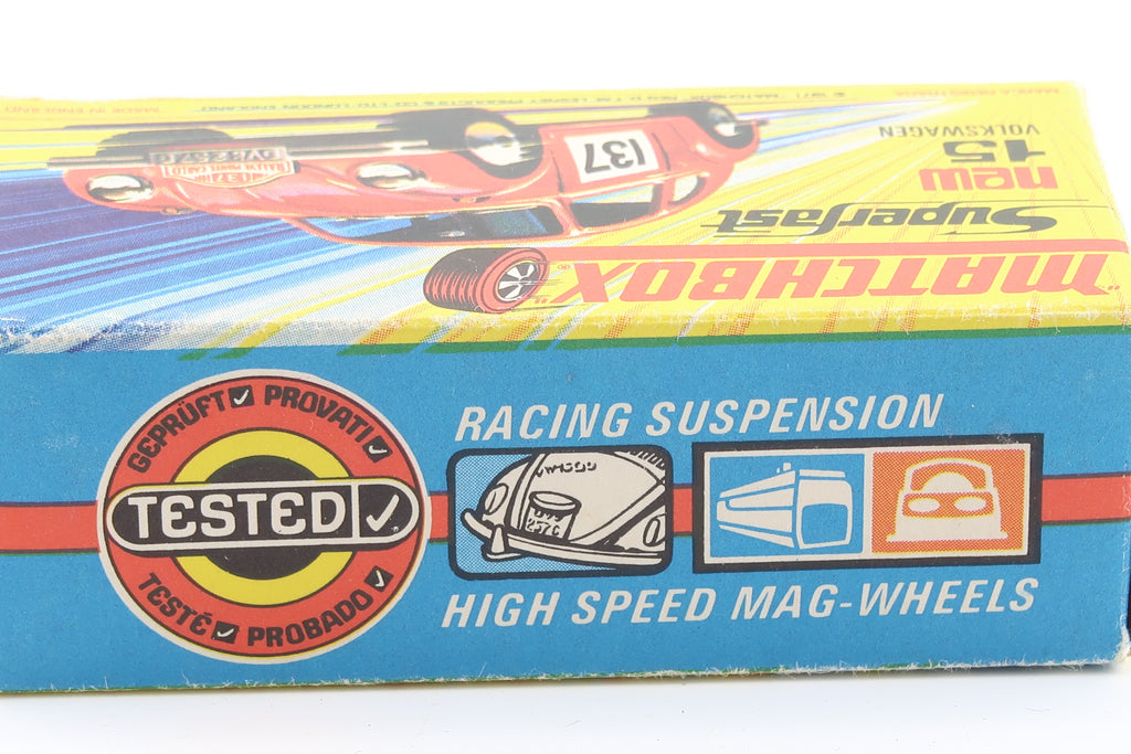 MATCHBOX SUPERFAST NEW 15 - VOLKSWAGEN ( VW KÄFER ) - OVP - 1968