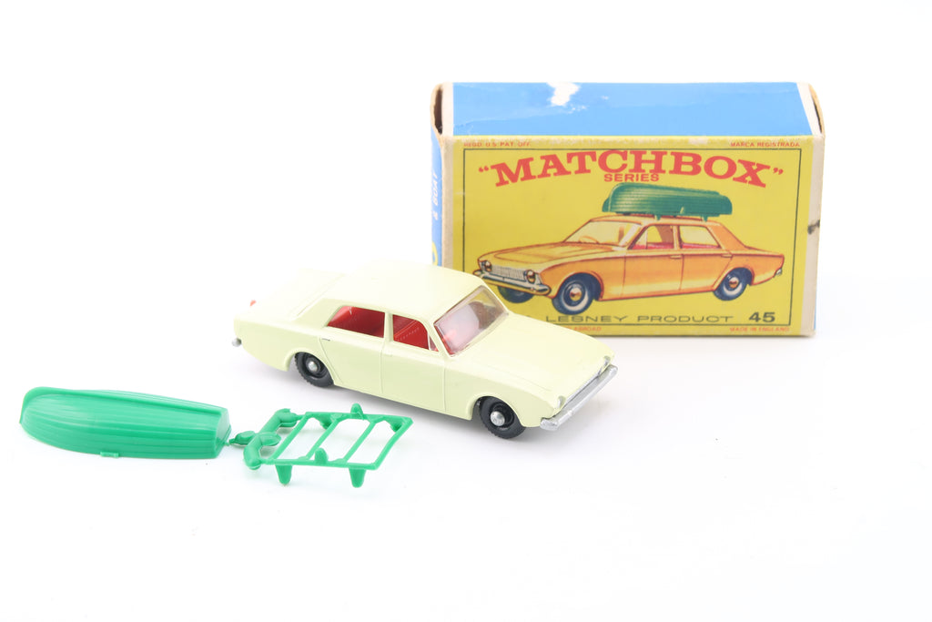 MATCHBOX SERIES 45 - FORD CORSAIR & BOAT - OVP - 1965