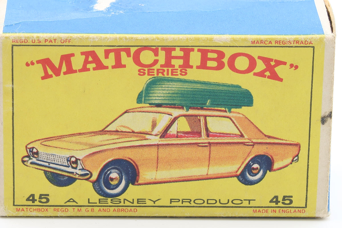 MATCHBOX SERIES 45 - FORD CORSAIR & BOAT - OVP - 1965