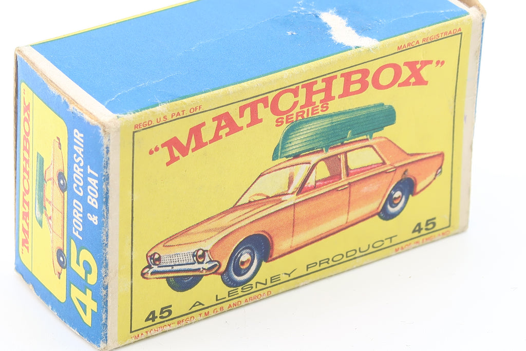 MATCHBOX SERIES 45 - FORD CORSAIR & BOAT - OVP - 1965
