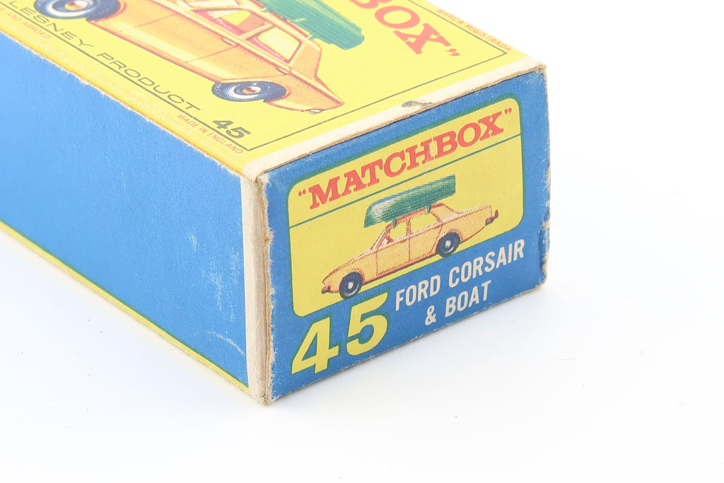 MATCHBOX SERIES 45 - FORD CORSAIR & BOAT - OVP - 1965