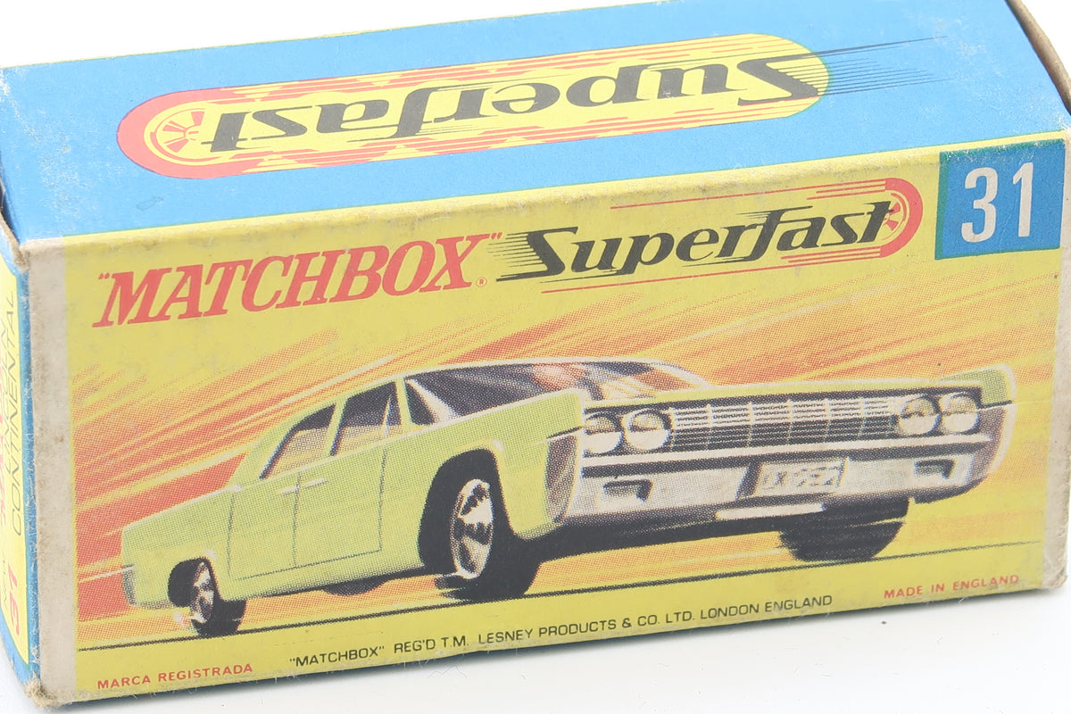 MATCHBOX SUPERFAST 31 - LINCOLN CONTINENTAL - OVP - 1971