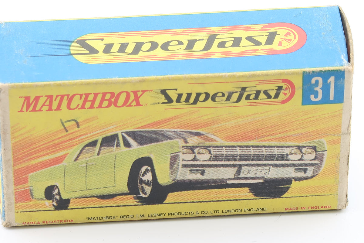 MATCHBOX SUPERFAST 31 - LINCOLN CONTINENTAL - OVP - 1971