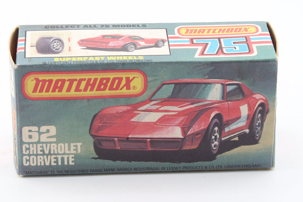 MATCHBOX SUPERFAST 62 - CHEVROLET CORVETTE - OVP - 1979