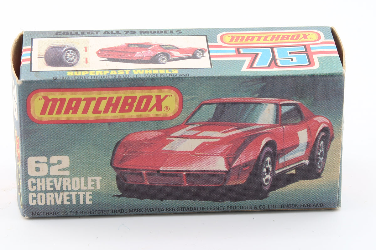 MATCHBOX SUPERFAST 62 - CHEVROLET CORVETTE - OVP - 1979