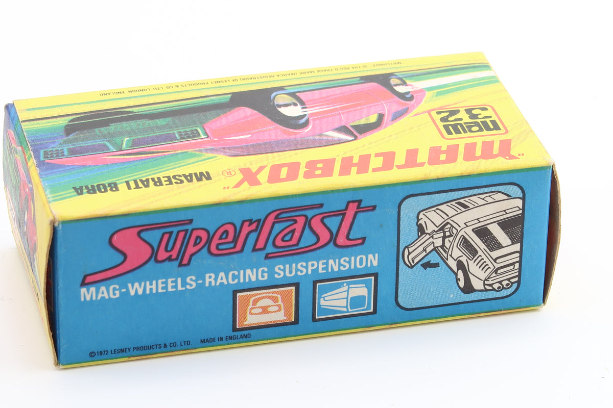 MATCHBOX SUPERFAST NEW 32 - MASERATI BORA - 1972 - OVP