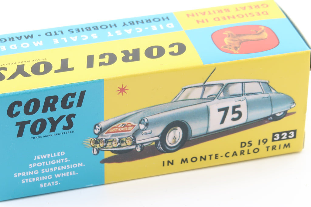 CORGI TOYS 323 - CITROEN DS 19 - RALLYE MONTE CARLO - OVP - RE_EDITION