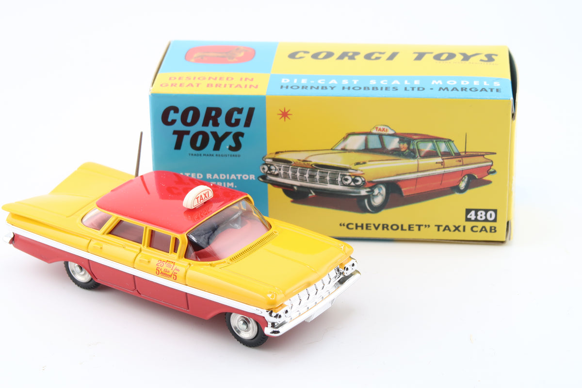 CORGI TOYS 480 - CHEVROLET TAXI CAB NYC - OVP - RE_EDITION