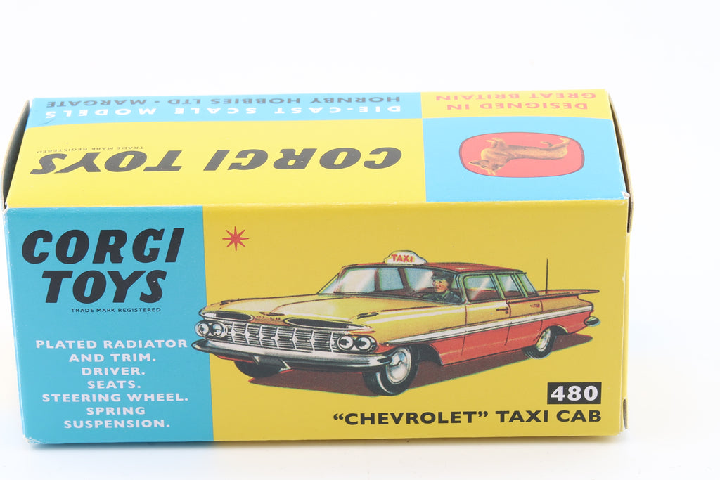 CORGI TOYS 480 - CHEVROLET TAXI CAB NYC - OVP - RE_EDITION