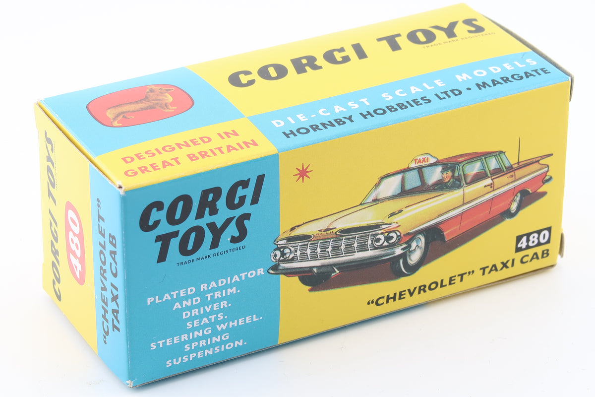 CORGI TOYS 480 - CHEVROLET TAXI CAB NYC - OVP - RE_EDITION
