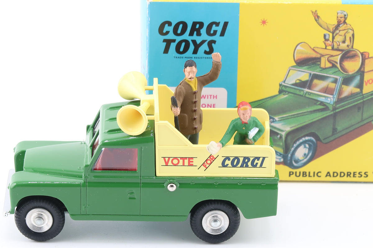 CORGI TOYS 472 - LAND ROVER 109 WB - PUBLIC ADDRESS VEHICLE - OVP - RE_EDITION