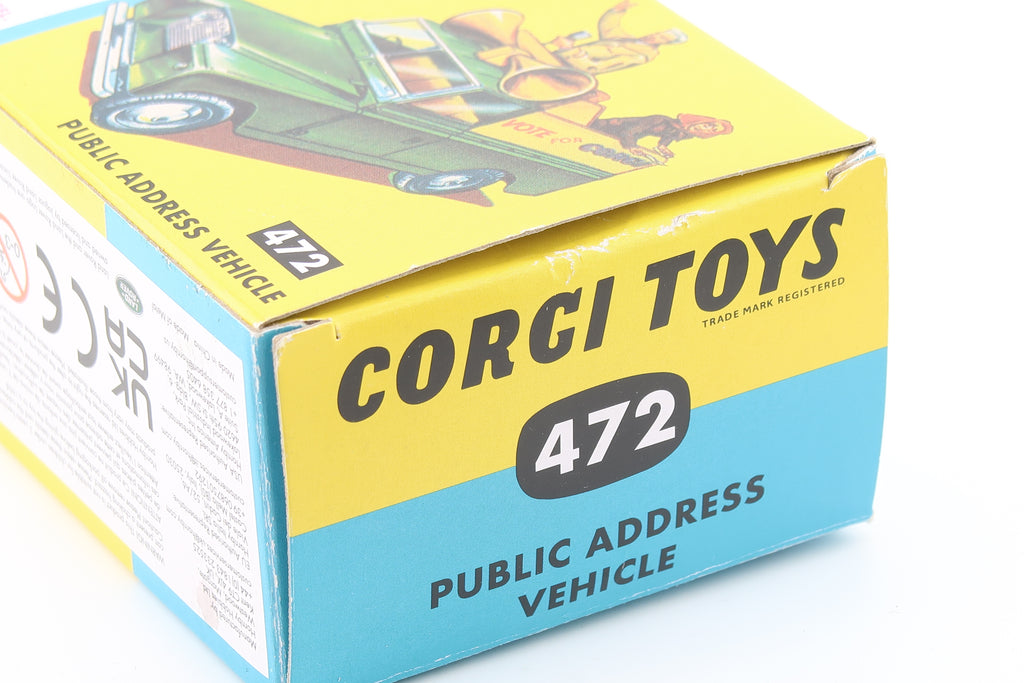 CORGI TOYS 472 - LAND ROVER 109 WB - PUBLIC ADDRESS VEHICLE - OVP - RE_EDITION