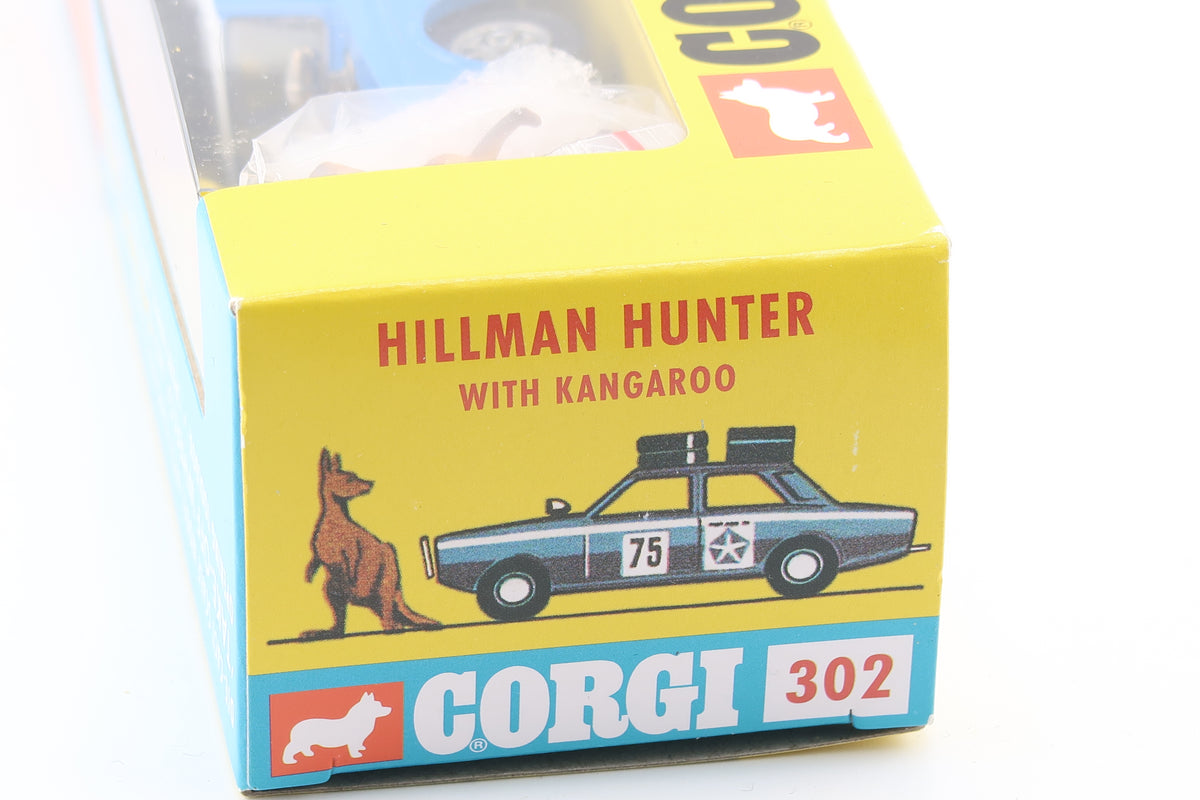 CORGI TOYS 302 - HILLMAN HUNTER WITH KANGAROO - OVP - RE_EDITION