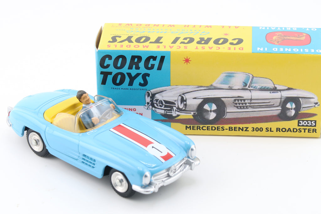CORGI TOYS 303S - MERCEDES BENZ 300 SL ROADSTER - OVP - RE_EDITION