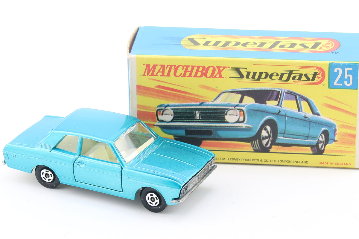 MATCHBOX SUPERFAST 25 - FORD CORTINA G.T. - OVP - 1970