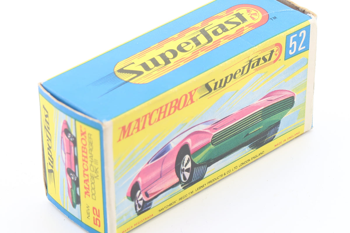 MATCHBOX SUPERFAST 52 - DODGE CHARGER MK III - OVP - 1970