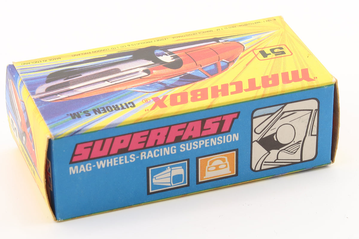 MATCHBOX SUPERFAST 51 - CITROEN SM - OVP - 1971