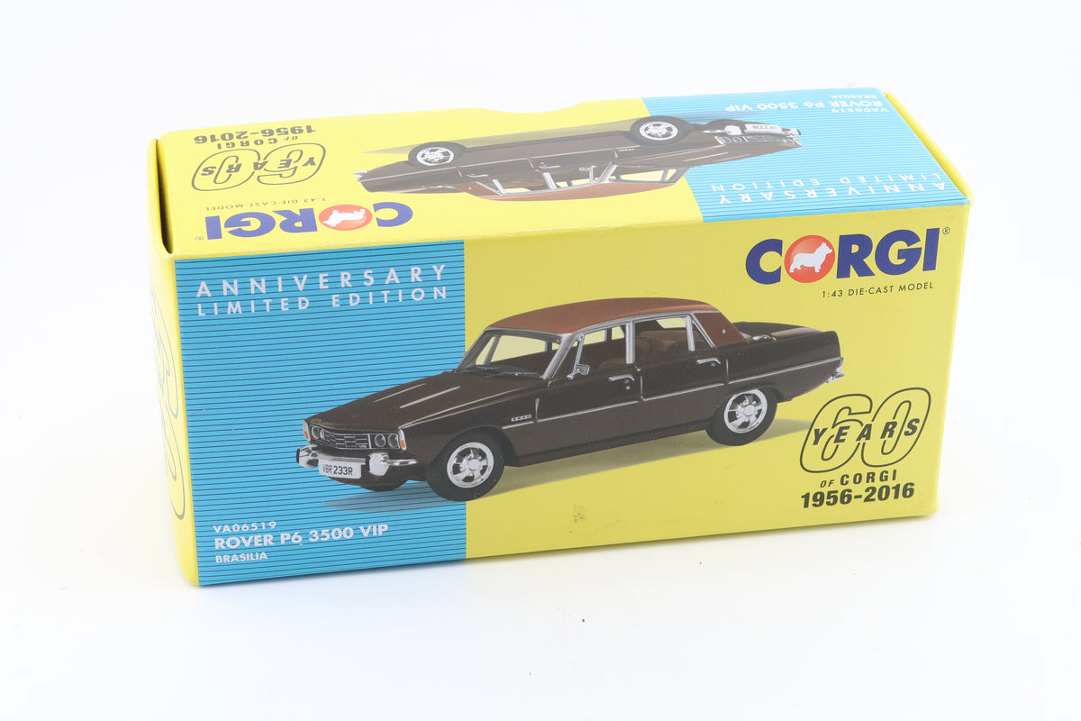 CORGI TOYS - ROVER P6 3500 VIP - 60TH ANNIVERSARY - 1:43 - OVP