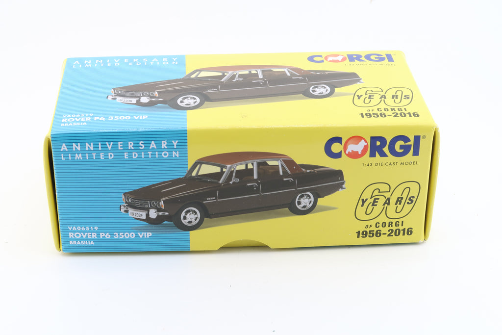 CORGI TOYS - ROVER P6 3500 VIP - 60TH ANNIVERSARY - 1:43 - OVP