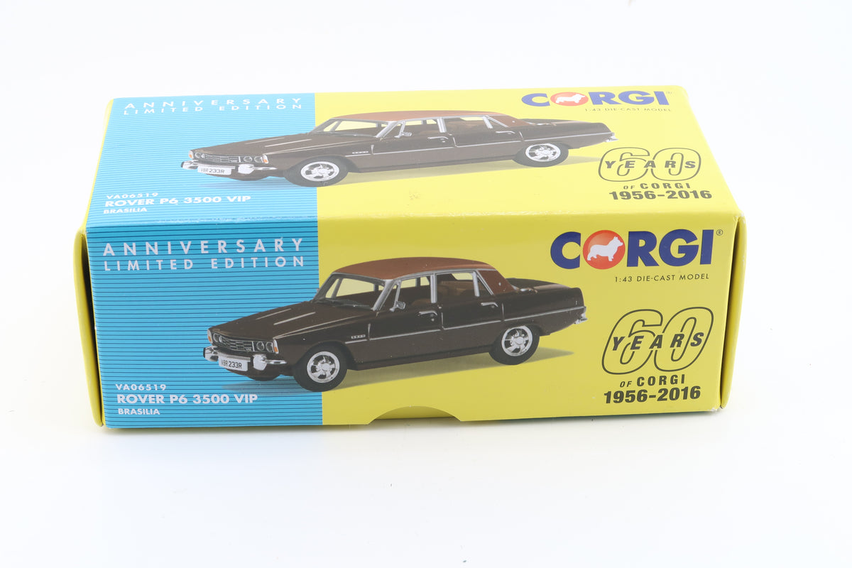 CORGI TOYS - ROVER P6 3500 VIP - 60TH ANNIVERSARY - 1:43 - OVP