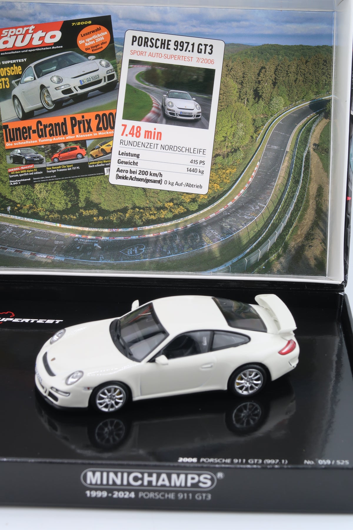 MINICHAMPS - PORSCHE 911 GT3 ( 997.1 ) - 2006 - 1:43 - 25TH ANNIVERSARY GT3