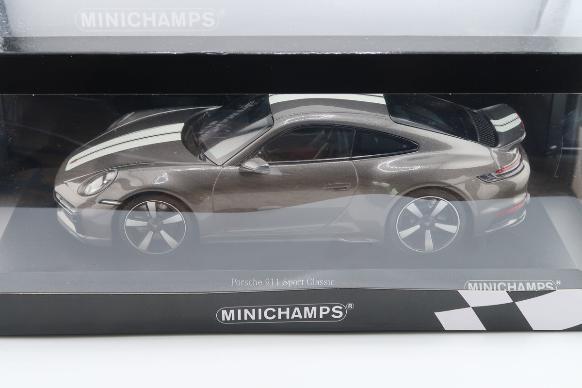 MINICHAMPS - PORSCHE 911 ( 992 ) SPORT CLASSIC - 2022 - 1:18 - GRAU METALLIC