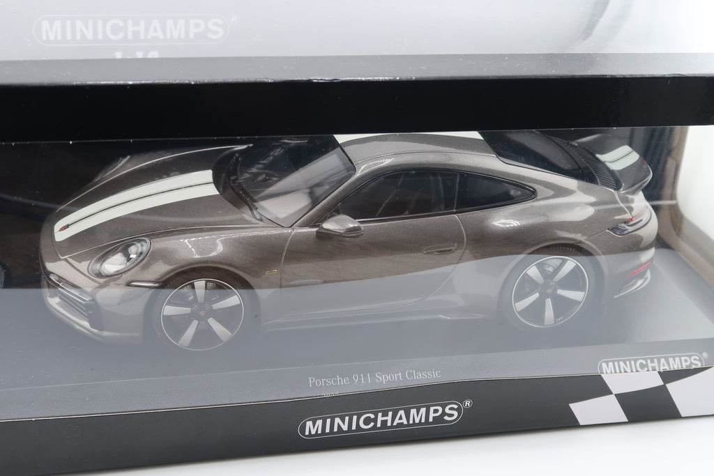 MINICHAMPS - PORSCHE 911 ( 992 ) SPORT CLASSIC - 2022 - 1:18 - GRAU METALLIC