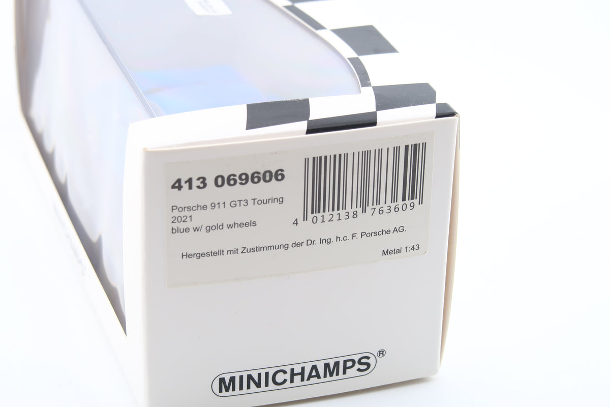 MINICHAMPS - PORSCHE 911 GT3 TOURING ( 992 ) - 2021 - 1:43 - SHARKBLUE