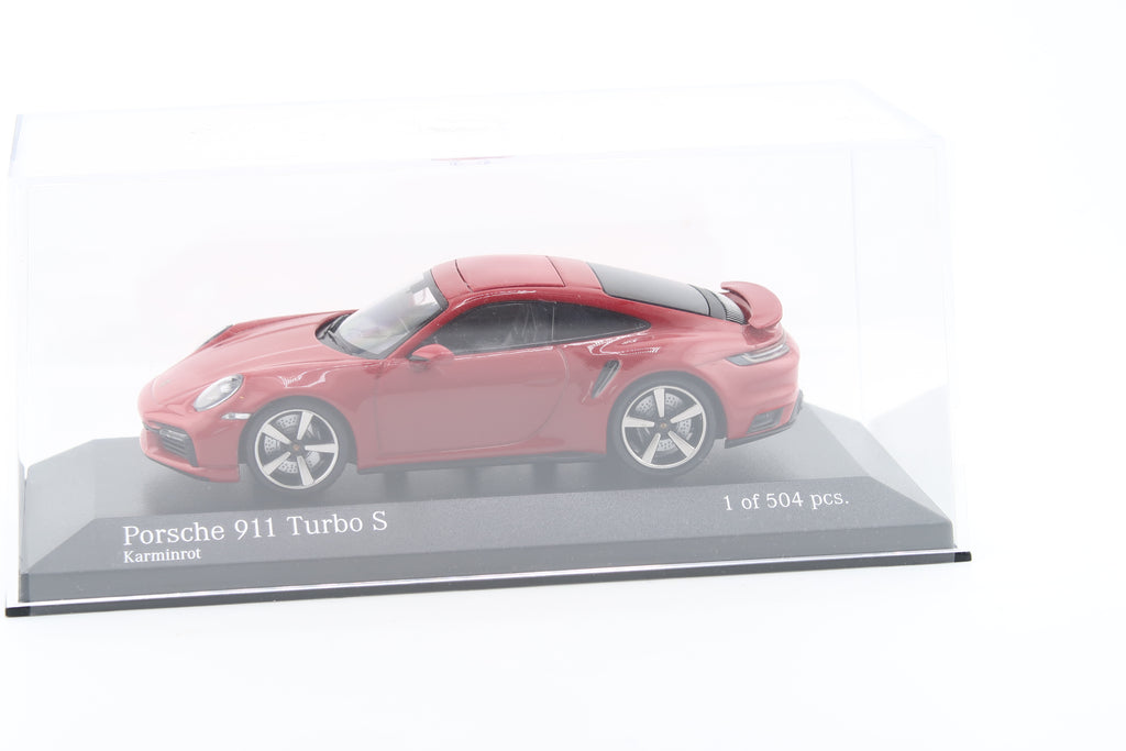 MINICHAMPS - PORSCHE 911 TURBO S ( 992 ) - 2020 - 1:43 - KARMINROT