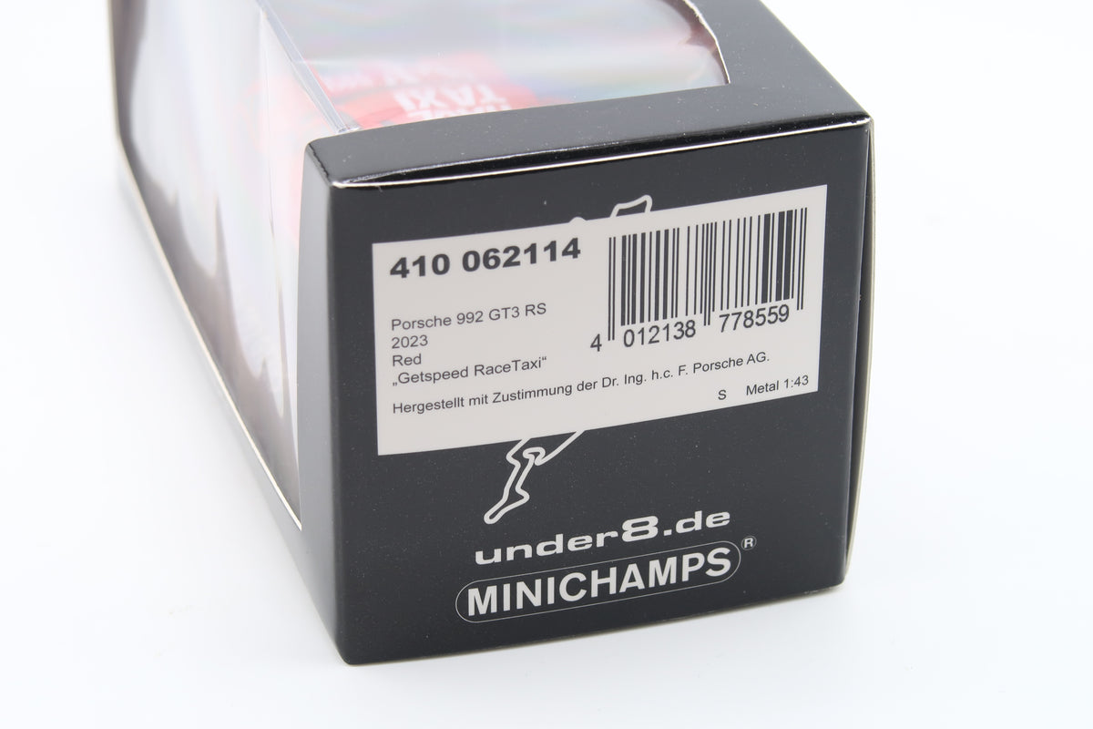MINICHAMPS - PORSCHE 911 GT3RS - 2024 - 1:43 - GETSPEED RACE TAXI - RED