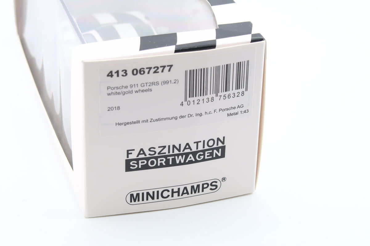MINICHAMPS - PORSCHE 911 GT2RS - 2018 - 1:43 - WEISS