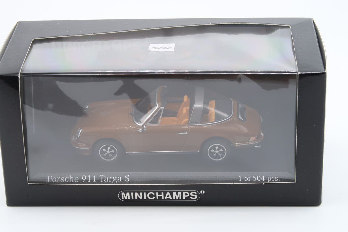 MINICHAMPS - PORSCHE 911 TARGA S - 1972 - 1:43 - SEPIABRAUN