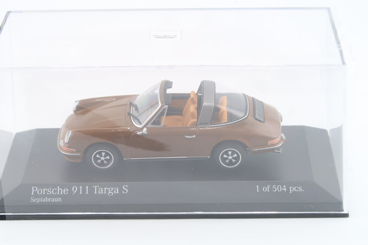 MINICHAMPS - PORSCHE 911 TARGA S - 1972 - 1:43 - SEPIABRAUN
